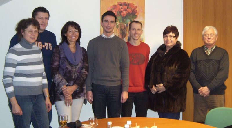 von links: Birgit Pichon, Arnold Notzon, Birgit Behr, Herr Steinmann, Sascha Schneider, Carola Kruhl-Sovanyka, Rolf Schneider