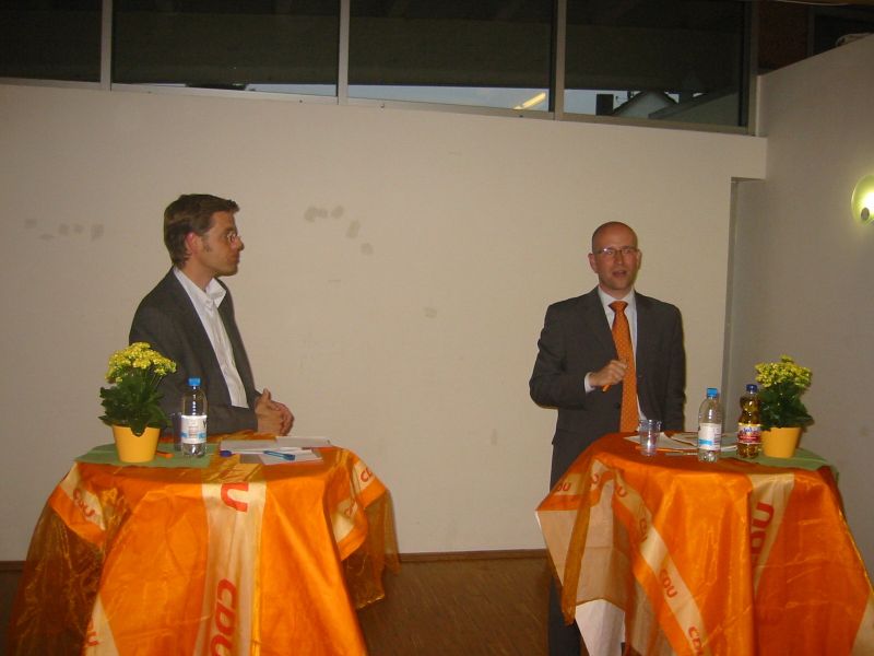 von links: Christian Kinner, Dr. Peter Tauber